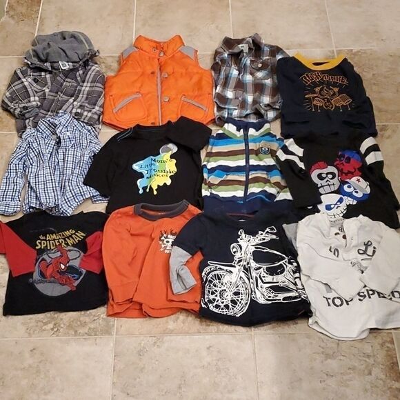Baby boy long sleeve shirt bundle - Picture 1 of 6